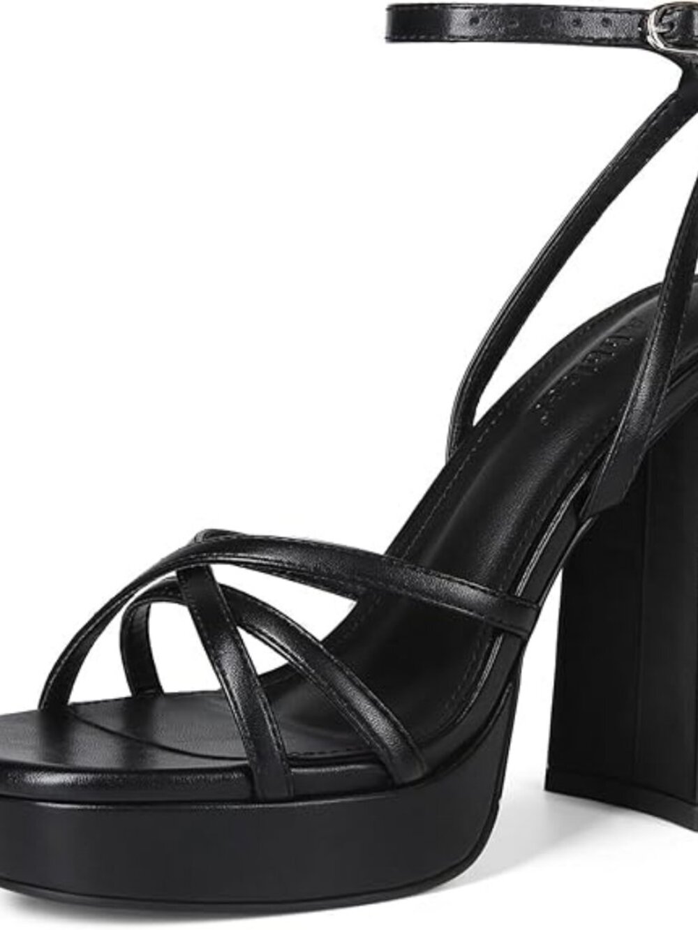 NIB Platform Block Heels | Strappy Lace Up Prom Wedding Sandals